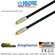 Klotz-Amphenol Original | RCA to RCA Audio Cable - Klotz Made In Germany