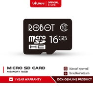 ROBOT เมมโมรี่การ์ด Micro SD card/Memory Card/ TF Card ความจุ 4/8/16/32/64 gb ของแท้ 100% รับประกันตลอดการใช้งาน