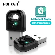 FONKEN USB Bluetooth Adapter 5.0 Bluetooth Transmitter Supports Windows 10/8/7 for Desktop, Laptop, Mouse, Keyboard, Printers, Headsets, Speakers