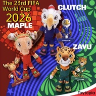 2026 World Cup Plush Doll USA Canada Mexico Leopard Deer Eagle Plushie Soft Stuffed Toys Pillow for 