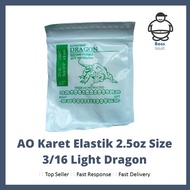 Ao Elastic Rubber 2.5oz Size 3/16 Light Dragon