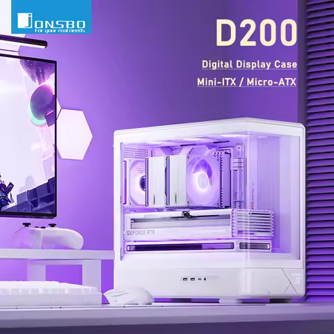 JONSBO D200 MATX Computer Case Sea View Room Without Pillars Desktop Game Chassis 240 Water Cooling 