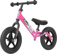 Royalbaby RanRule Toddlers Balance Bike Kids 12 Inch Wheel for Age 18 Months to 5 Years, Kids Learning Bicycle, Lightweight Push Cycle Trainer Learn to Ride, No Pedal Training Bicycle