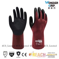 Wonder Grip WG-728L DEXCUT EN388-4X43E Triple Nitrile Full Coated Anti-Cut Glove Oil and Mechanical
