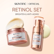 <2pcs>SKINTIFIC Skincare Set Anti aging  Retinol Skin Renewal Moisturizer & Serum Smooths Texture/ C