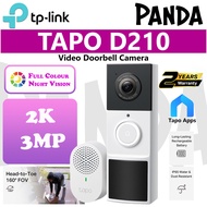 TP-Link Tapo Video Doorbell Camera, 2K (Tapo D210)