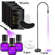 Mian Dassen หลอดไฟบ่ม LED UV กาวติดขนตา UVหลอดไฟบ่มสำหรับตัวต่อขนตากันน้ำและกันน้ำมันมีความแข็งแรงกา