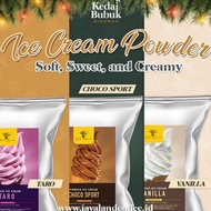 [ZED33] Javaland Ice Cream Powder Flavor Variants 1kg | Vanilla, Choco Sport Milo/ Chocolate, Strawb