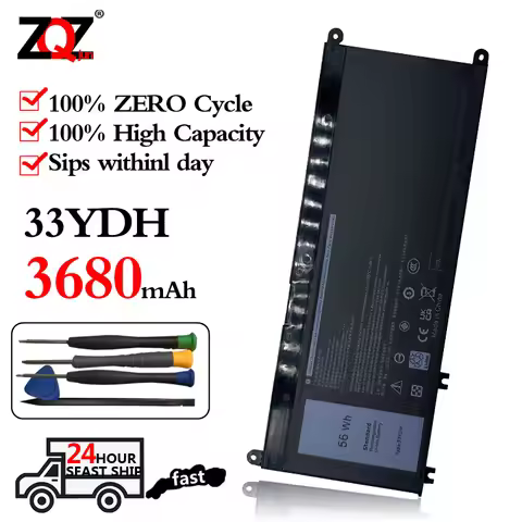 15.4V 56WH 33YDH Laptop Battery for DELL Inspiron 17 7778 7779 7773 15 7577 G3 15 3579 5587 17 3779 