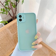 🔥เคสขอบสีหลังขุ่นสำหรับไอโฟน🔥ใช้สำห iPhone 13 Pro Max 13Mini TPU Case ขอบสีสวยๆ เคสซิลิโคน เคสใช้สำหรับไอโฟน เคสหลังด้านขอบสี เคสกันกระแทก ปุ่มสีผิวด้าน ก