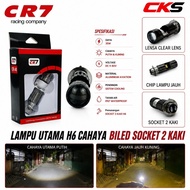 CAHAYA Biled H6 Led Headlight CR40 Model AC DC Universal Motorcycle Full Aluminum Body Durable H6 Bi
