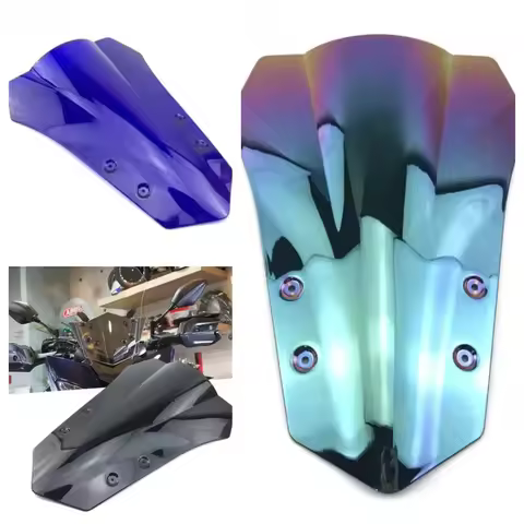 For Yamaha Smoke Windshield WindScreen Double Bubble MT-09 Tracer MT09 FJ09 FJ-09 2015 2016 15 16 MT