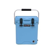 CAMP-ZERO 16L Tall Cooler/Ice Chest with 2 Molded-in Cup Holders ＆ Folding Aluminum Handle | Thick Walled, Freezer Grade Cooler with Secure L並行輸入