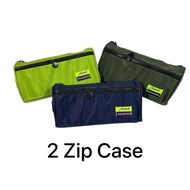 2 Zip Pencil Case / Storage Bag - Big size in good quality