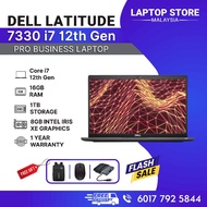 Dell Laptop 7330 | i7 12th Gen | 16GB RAM | 1TB SSD | Professional Office Laptop | Slim & Lightweigh