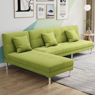 Internet Celebrity Rental Small Sofa Fabric Sofa Folding Sofa Bed Dual-Use Double Sofa Bedroom Simple Sofa UDZD