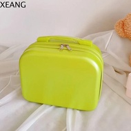 XEANG กล่องเก็บของในห้องน้ำ กระเป๋าเดินทางสีทึบ อุปกรณ์จัดระเบียบสำหรับเดินทาง กระเป๋าเดินทางขนาดมิน