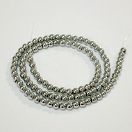 Lucky Stone 4mm Pyrite Hematite Length 37 Cm Used For Stringing Bracelets Necklaces Jewelry