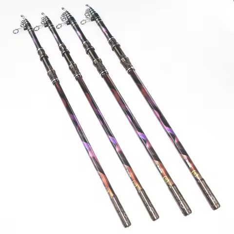 Long-Distance Casting Rod, Carbon Fiber Telescopic Fishing Rod, Beach Far-Distance Casting, Large Fi