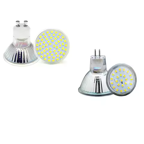 GU10 LED Spotlight AC220V 5W Bulb Lamp SMD2835 Mr16 Mr11 Spot Light Heat-resistant Glass Body Ampoul