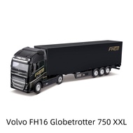 Bburago 1:43 Voo Fh16 Globetrotter 750 XX Trailer Heavy Tractor Truck Black Die Cast Collectible