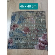 Square patterned scarf 46 x 48 cm MS01