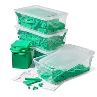 Hand2mind Green Foam Base Ten Blocks Complete Set,