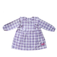 Lilac baby girl clothes, premium checkered baby girl dress, ages 1 year - 4 years dress budak peremp