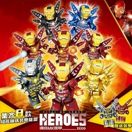 Compatible with Lego Marvel Iron Man Doll ToyMK85Mark Armor Anti-Hulk Mech Men Assembled Toy Robot
