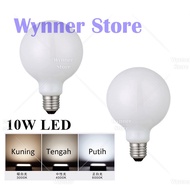 Designer Lighting [1pc 10w G80] Led Bulb Edison Bulb Opal G80 E27 Daylight 6000k 3 Colour Mentol LED