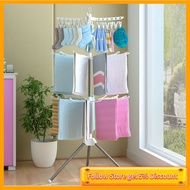 ZONVALUE ☀️ 3 Tier Hanger Baby Clothing Napkin Towel Drying Rack   Penyangkut Pakaian Ampaian Penyidai Baju 婴儿晾衣架