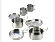 Sola 不銹鋼露營便當盒8件組附袋PP-02