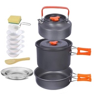 Utensils 1.6l People Teapot Set Picnic Set Tableware Kettle Camping 4-5 Household Pot Burning O42G