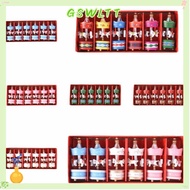 GSWLTT 6Pcs Christmas Wooden Carousel, Gifts Mini Christmas Handmade Carousel, Decorative DIY Crafts