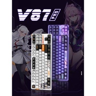 VGN V87 /V87 PRO Mechanical Keyboard Three Mode Hot Swap Dynamic RGB Gaming Keyboard Gasket PBT Keyc