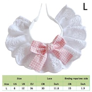 Kalung Kucing Leher Renda Syal Kerah Kucing Anjing Cat Collar Bib Slabber Aksesoris