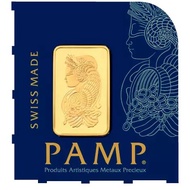 PAMP Suisse Small 1g Gold Bar (999.9)-Lady Fortuna