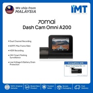70mai Dash Cam A200 with RC11 (Type C) Rear Camera | 130º FOV | 2" Display Car HDR | Time-Lapse Reco