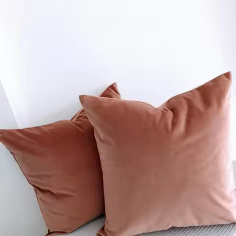 Watermelon Red 45x45cm Velvet Cushion Cover 30x50cm Decorative Throw Pillow Cover for Living Room So