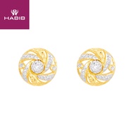 HABIB 916 Yellow and White Gold Earring E65570322