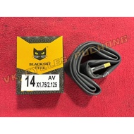 BLACK CAT TUBE 14X1.75/2.125 AV VALVE - CHAMPION 14X1.75 TIRE (47-254)