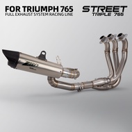 For Triumph Street Triple 765 765R 765S 765RS 2017-2025 Motorcycle Exhaust Full System Modify Zard M