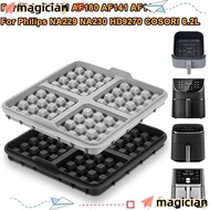 MAGICIAN 1pcs Waffle Baking Mold, Reusable Square Air Fryer Waffle Maker, Silicone Waffle Mould for 