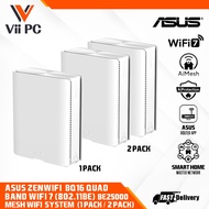 ASUS ZenWiFi BQ16 Quad Band WiFi 7 (802.11be) 1PACK / 2 PACKSBE25000 Mesh WiFi System, support new 3