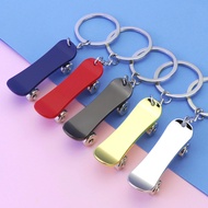 Colorful Skateboard Keychain Creative Fingertip Scooter Key Ring For Men Women Backpacks Car Ornamen