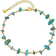 Gelang Kaki untuk Wanita, Gelang Kaki Berlapis Emas 18K untuk Wanita, Gelang Kaki Emas Berhias, Rant