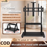 32-98'' Mobile TV Stand Heavy Duty Height Adjustable TV Floor Stand With 360° Wheel Penyanding TV