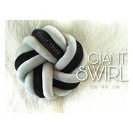 Giant SWIRL dm 40 cm knot pillow knot pillow decorative pillow thread pillow