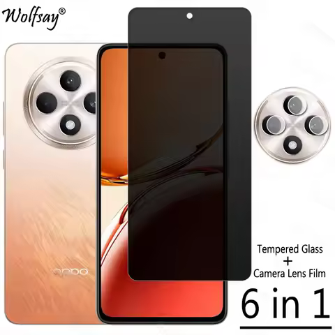 Privacy Screen Protector For Oppo Reno12 F Anti-Spy Tempered Glass For Oppo Reno 12F 11F 5G Camera G