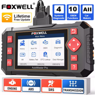 FOXWELL NT604 Elite OBD2 Scanner Mobil Mesin/ABS/SRS/AT TCM Transmisi 4 Sistem Bersih Pembaca Kode K